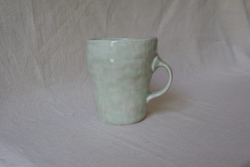 青瓷釉- 瓷土手捏馬克杯