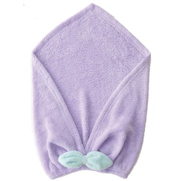 日本 CB JAPAN - 馬卡龍系列超細纖維擦頭包巾-紫 (W220 X H480mm)