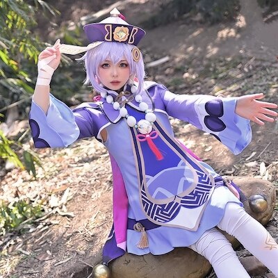 原神 七七 ナナ 氷元素 コスプレ 衣装 コスチューム | LINE