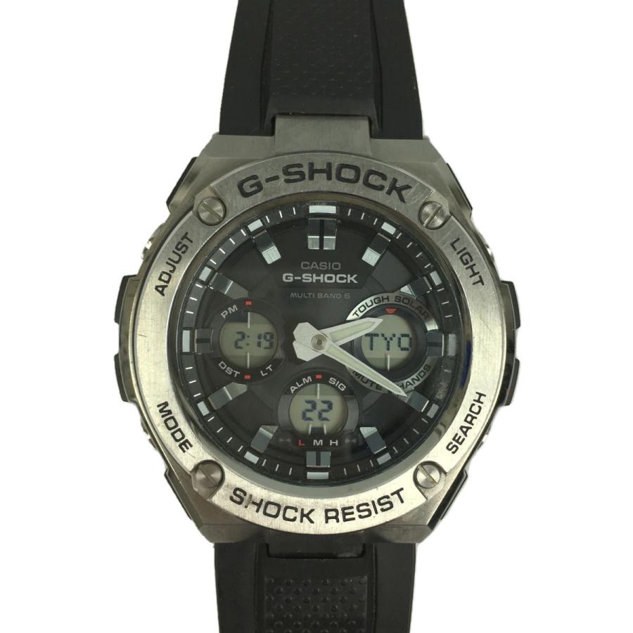 CASIO◇ソーラー腕時計・G-SHOCK/デジアナ/SLV 通販 LINEポイント最大