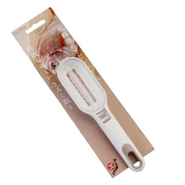 KAI 貝印 House 刮魚鱗器 帶盒  17 × 4 × 2.6cm  白色  1支