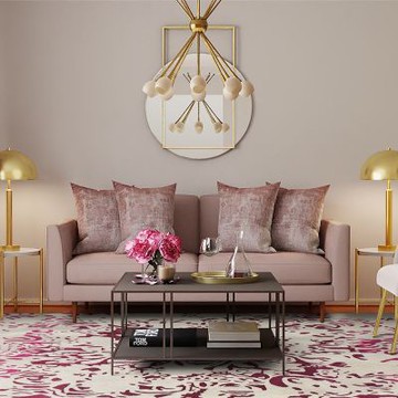 【山德力】新古典羊毛地毯 160x230cm 織韻 粉