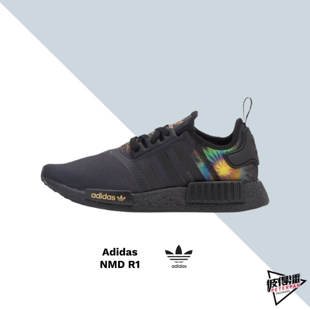 ADIDAS ORIGINALS NMD BOOST 大底 全黑 煙火 日本 情侶 FZ1944【彼得潘】