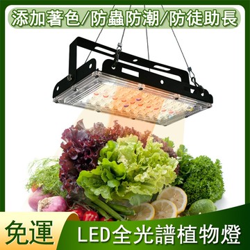 免運 LED植物燈 大棚種植燈 植物補光燈 防水植物生長燈 可調光全光譜 夾式育苗多肉燈 遙控款植物燈條h5182