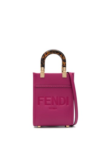 FENDI - Sunshine leather tote bag - women - Calf Leather - One Size - Pink