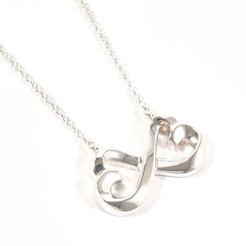 【日本直送 二手美品】蒂芬妮 TIFFANY&Co. 項鍊 雙愛心 畢卡索 Paloma Picasso 銀 925 飾品 拋光翻新