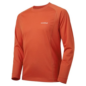 ├登山樂┤Mont-Bell  Cool L/S T男款排汗長T-橘 1114629OG25