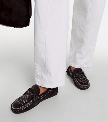 Isabel Marant Freen embellished suede moccasins