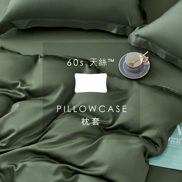 AnDHOUSE天絲60支-森林綠色系 若草綠 淺米綠 石青綠 石墨綠 菁蒂綠 迷霧綠 冬搽綠 | 單品枕套