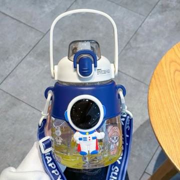 兒童水杯大容量上學專用男孩塑料杯子耐高溫夏天幼兒園女款大肚杯