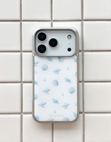 藍色貝殼 環氧 MagSafe 手機殼