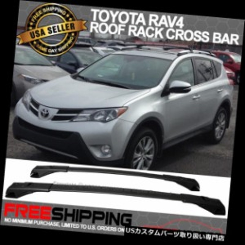 カーゴ、ルーフ キャリア 13-16トヨタRAV4クロスバールーフラックブラックトップルーフラッククロスバーにフィット Fi |  LINEブランドカタログ