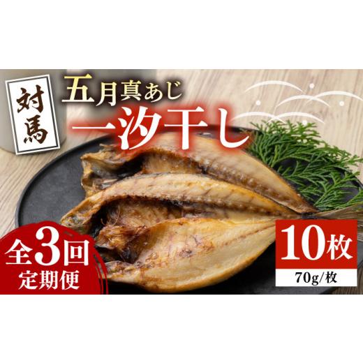 ふるさと納税 長崎県 対馬市 対馬 五月 真あじ 一汐干し 10枚 《 対馬市 》新鮮 アジ 干物 海産物 朝食 冷凍 [WAI042]