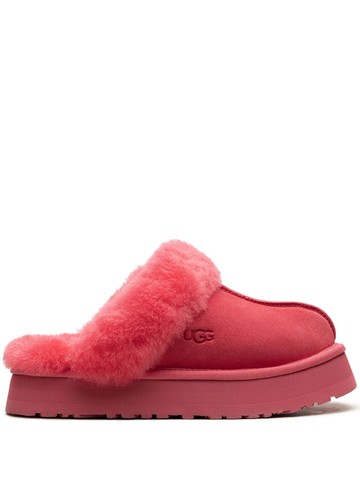 UGG - Disquette shearling platform slippers - women - Suede/Sheep Skin/Shearling/Sheep Skin/Shearling/Polyethylene vinyl acetate (PEVA)/Recycled Po...