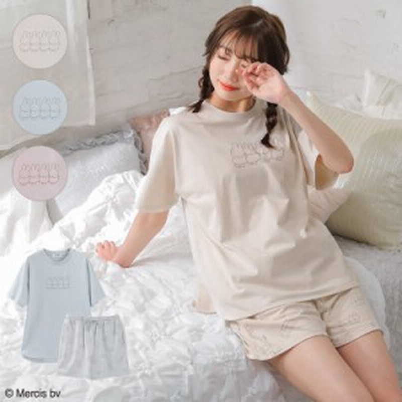 ルームウェア セット パジャマ 部屋着 キャラクター 半袖 綿100 レディース Honeys ハニーズ ミッフィー ルームウェア 上下セット 通販 Lineポイント最大1 0 Get Lineショッピング