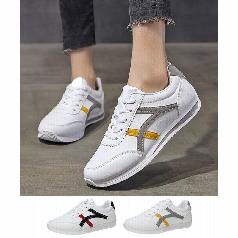 Shoppinggo ショッピングゴー スニーカー ランニングシューズ おしゃれ かわいい レースアップ カジュアル ニット シューズ 通学 通勤 仕事 靴 シンプル レディース グレー 通販 Lineポイント最大get Lineショッピング