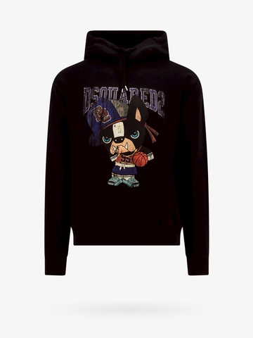 Cotton sweatshirt with frontal print - DSQUARED2 - gender_Man
