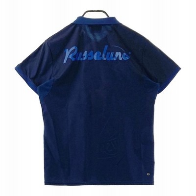 ラッセルノ　Russeluno Golf ゴルフ　 半袖　ポロシャツ ルチャ 4 RUSSELUNO ラッセルノ 半袖ポロシャツ ルチャワッペン ホワイト