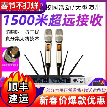 Glen Ralston格倫士頓超遠距離無線話筒一拖二家用會議演出婚慶咪