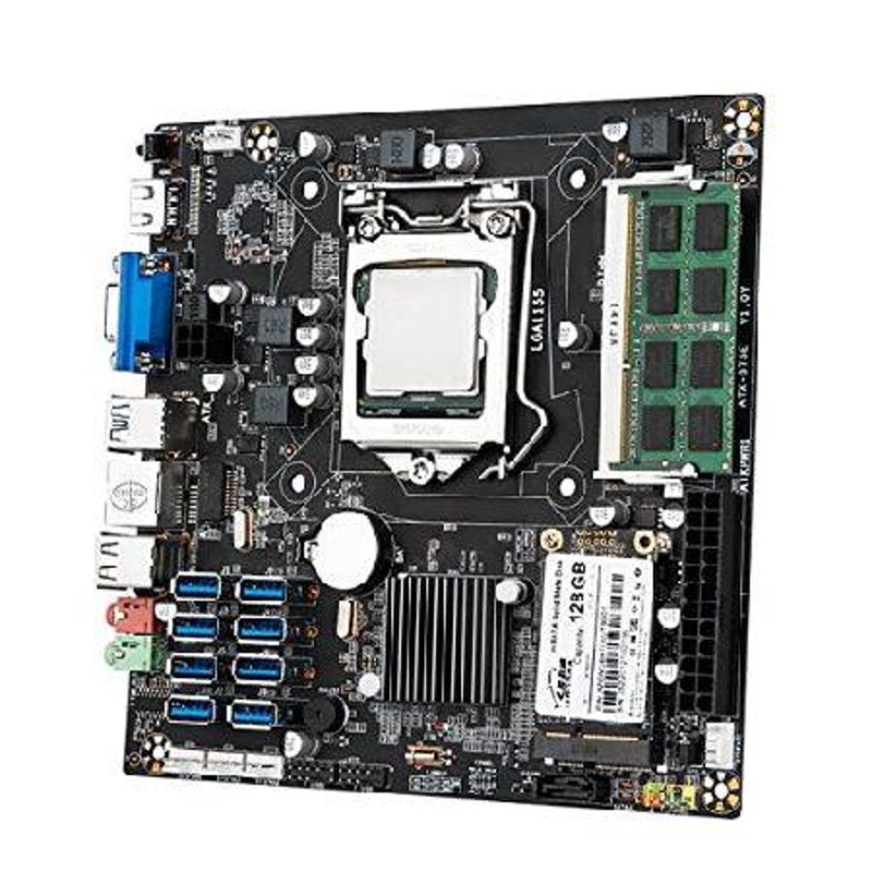 B75 8 Graphics ETH Cryptocurrency Mining Motherboard Combo with