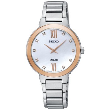 送禮首選★SEIKO 精工/日系優美太陽能腕錶/V115-0CT0KS(SUP382P1) SK005 附提袋【全館滿額折價★APP下單點數4倍送】線上購買享_實體門市同步服務