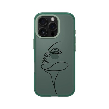 iPhone 16 Pro Clear 憂墨綠 - MYMY REVERZ TATTOO - 線條