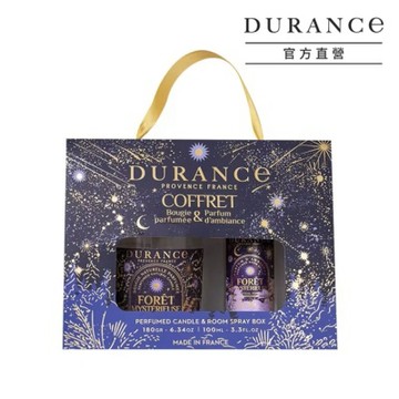 DURANCE朵昂思 神秘森林香氛蠟燭噴霧禮盒[蠟燭180g+居家噴霧100ml]-節慶版E-公司貨