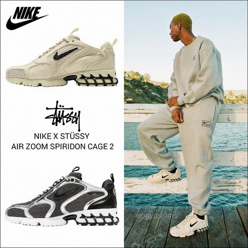 Stussy Nike スニーカー ステューシー ナイキ コラボ スニーカー ナイキ スニーカー メンズ レディース Nike Stussy Air Zoom Spiridon Cage 2 通販 Lineポイント最大0 5 Get Lineショッピング