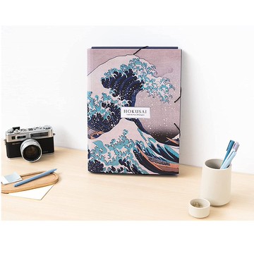 【浮世繪】葛飾北齋富嶽三十六景神奈川衝浪裏和風文件夾