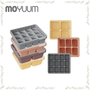【LMW親子選品】現貨🌿韓國 MOYUUM 白金矽膠 副食品 分裝盒 4格/6格/12格（多款可選）🌿 副食品分裝格