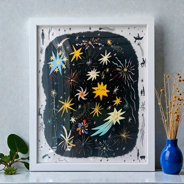 讓希望閃爍let the hope shine\ 藝術微噴複製畫 \ 含框