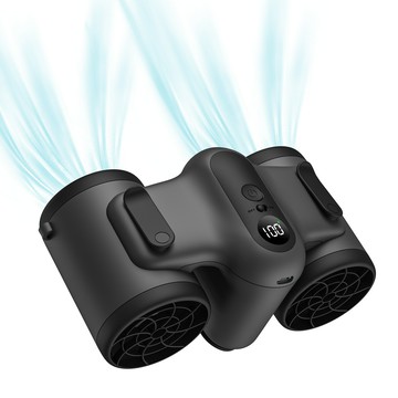 創意掛腰風扇多功能戶外露營便攜大功率掛脖空調扇大風降溫神器 雙11全館免運