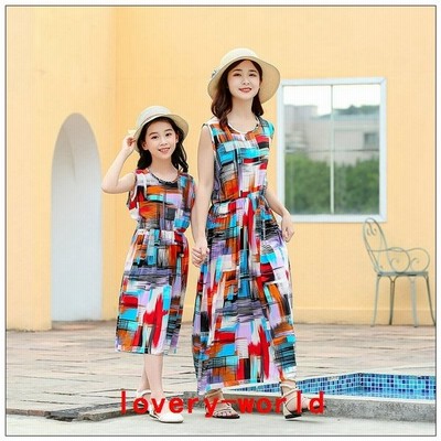 21ママとお揃い 娘とペアルック ママリンクコーデ 親子お揃い 半袖 ワンピース 女の子 子供服 夏 シンプル おしゃれ カジュアル おでかけ お揃い 韓国子供服 通販 Lineポイント最大get Lineショッピング