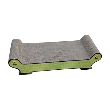 MDOBI 摩多比 貴妃椅 貓抓板  57 x 22.5 x 13cm  綠色 + 淺棕色  1個