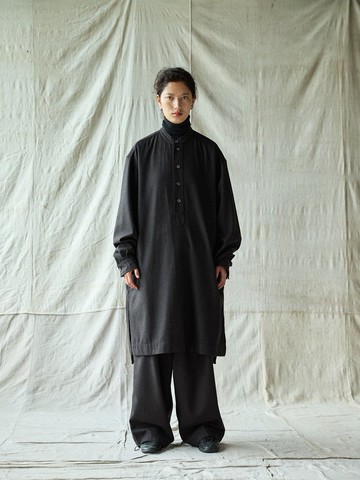 日系復古 羊毛混紡連身裙 休閒袍子