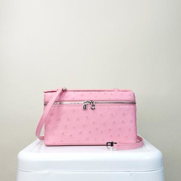 【M2nd】輕旅必備鴕鳥皮隨身包(粉-T9387A)