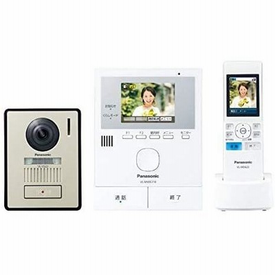 パナソニック ワイヤレスモニター付きテレビドアホン VL-SWE210KL シンプルタイプ モニター親機