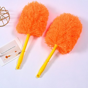 PS Mall 【J662】小號塵撣車用清潔撣  超細纖維雞毛撢子 清潔用品 除塵 清潔灰塵刷子38cm