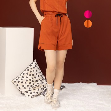 【MEDUSA】壓線剪裁鬆緊休閒套裝短褲 - 2色(M-XL) | 女短褲