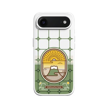 iPhone Air SolidX 白 - 老屋顏 Old House Face - 鐵窗花 - 富士山