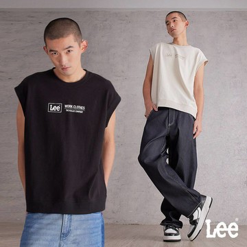 Lee WORK CLOTHES寬鬆背心 男 黑色 米色 LB516001