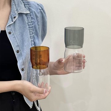 分層玻璃杯500ml