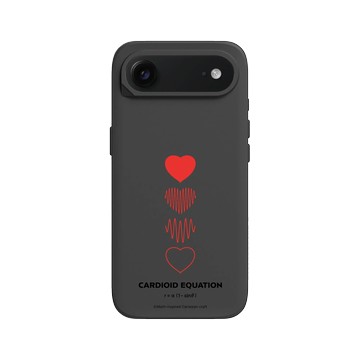 iPhone Air SolidX 黑 - Valentine's Day Collection - 愛的方程式：心動頻率（紅）