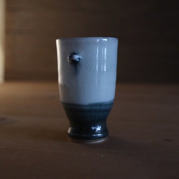 刻度・殘垣 柴燒茶酒杯 50ml _y25