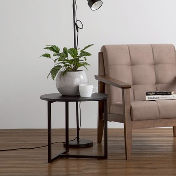 完美主義│現代三角圓形邊桌 小茶几【L0045】