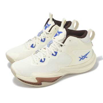 Asics 籃球鞋 Nova Surge 3 男鞋 米白 棕 高筒 緩震 穩定 支撐 亞瑟士 1061A048750