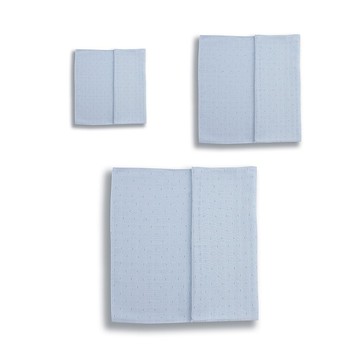 Gloop 有機棉紗布巾三件組/ 點點藍天