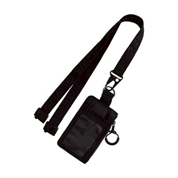 NIKE 證件零錢掛繩-ID 頸掛配件 證件夾 名牌帶 掛繩 N1010967013OS 黑