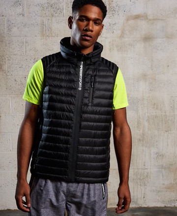 Superdry Men's Men's Sport Power Down Gilet Black - Size: L