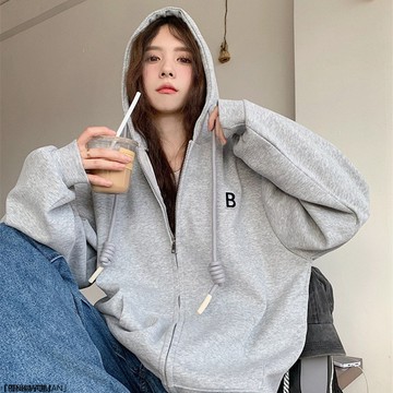 連帽衛衣休閒運動裝女時尚簡約上衣潮
